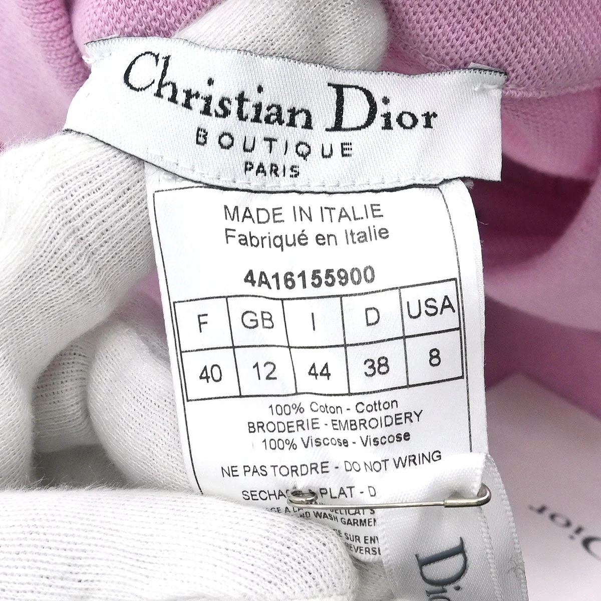 Christian Dior Short Sleeve Top Pink #44 - Image 9