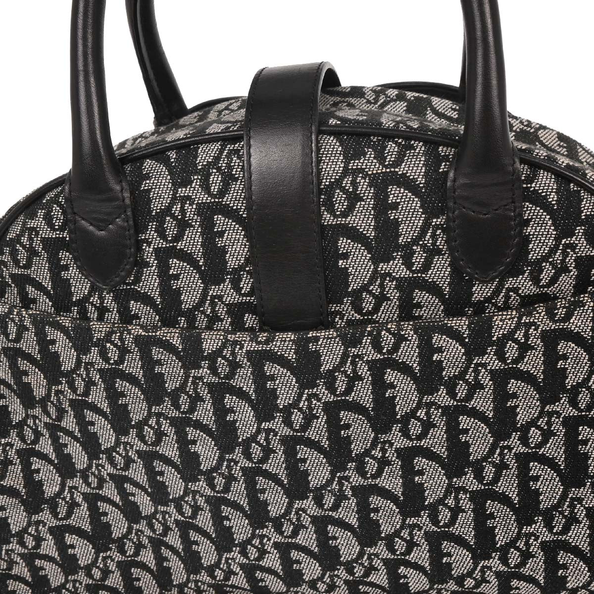 Christian Dior 2002 Black Double Saddle Trotter Handbag - Image 3
