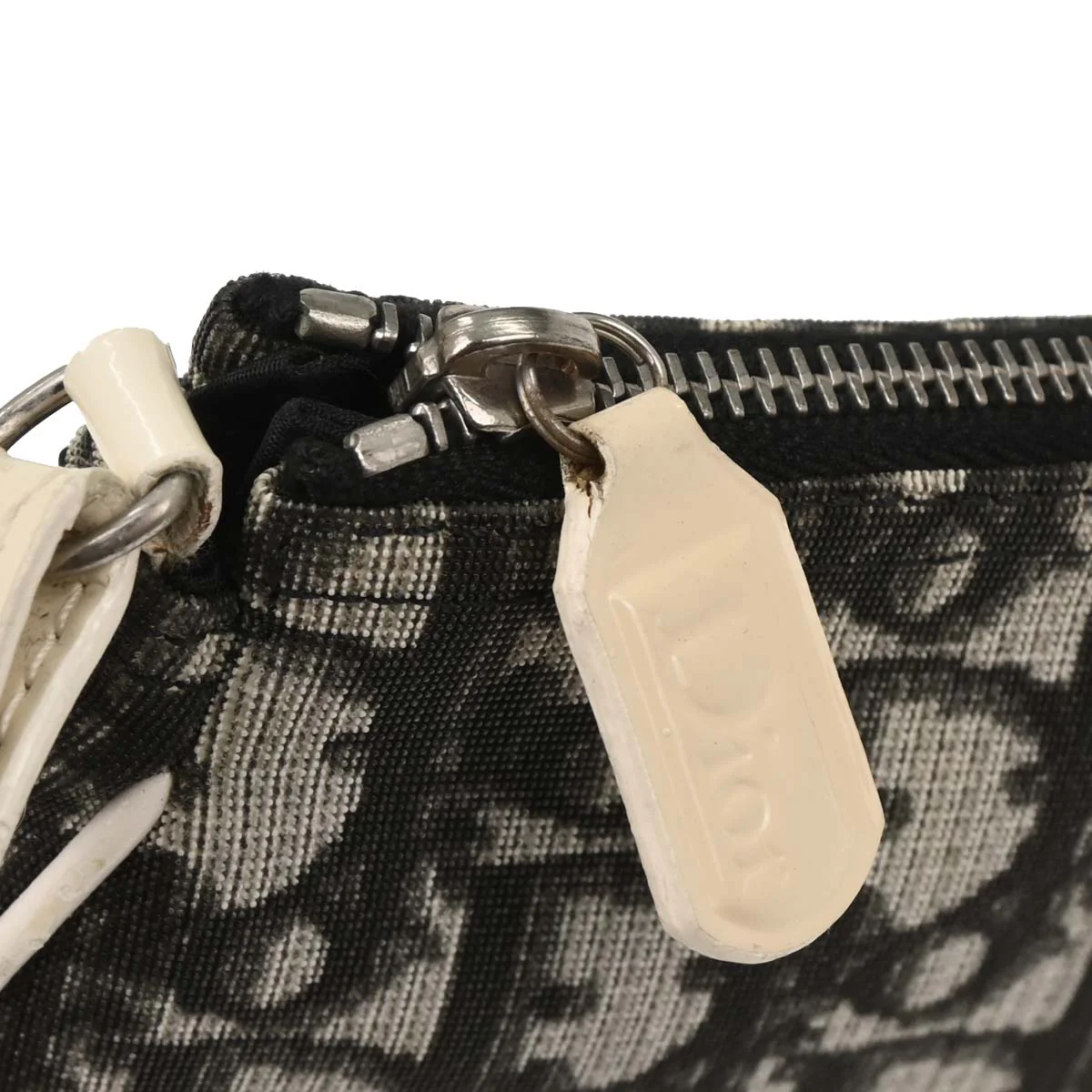 Christian Dior 2004 Black PVC Trotter Saddle Handbag - Image 6