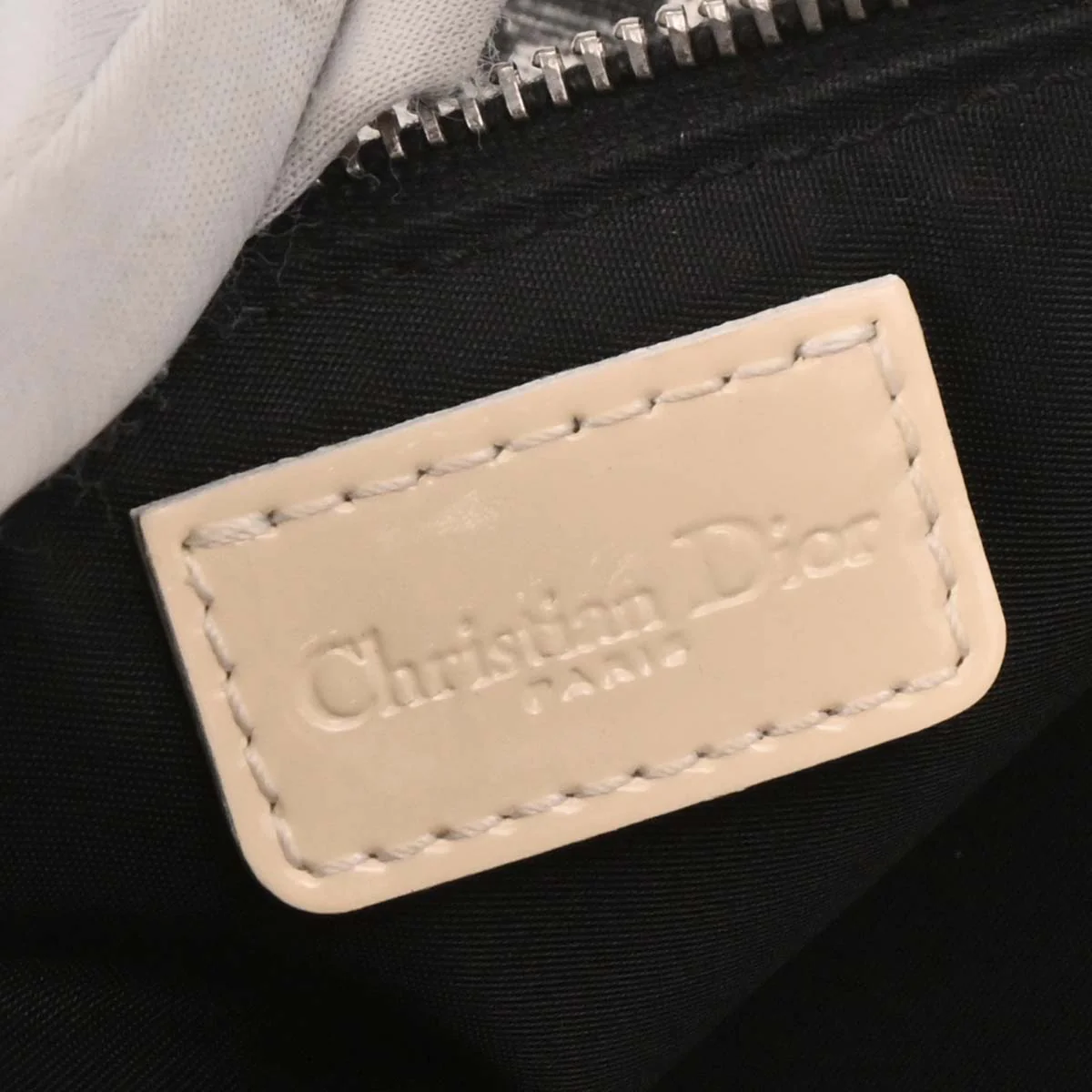 Christian Dior 2004 Black PVC Trotter Saddle Handbag - Image 8