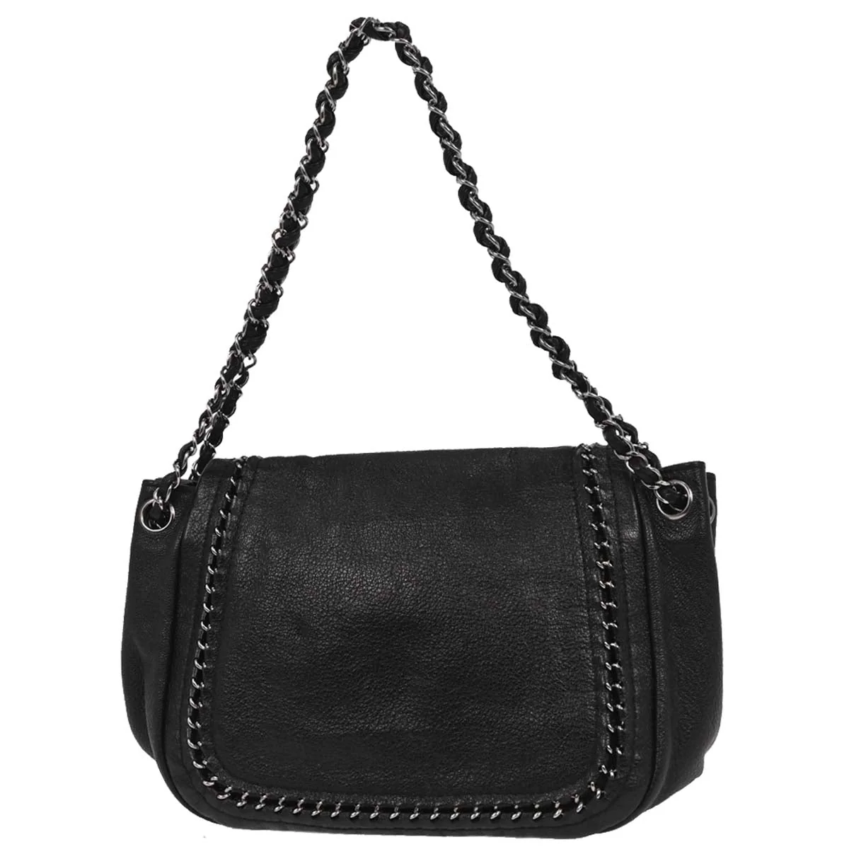 Chanel 2005-2006 Black Calfskin Luxury Line Accordion Flap Handbag - Image 2