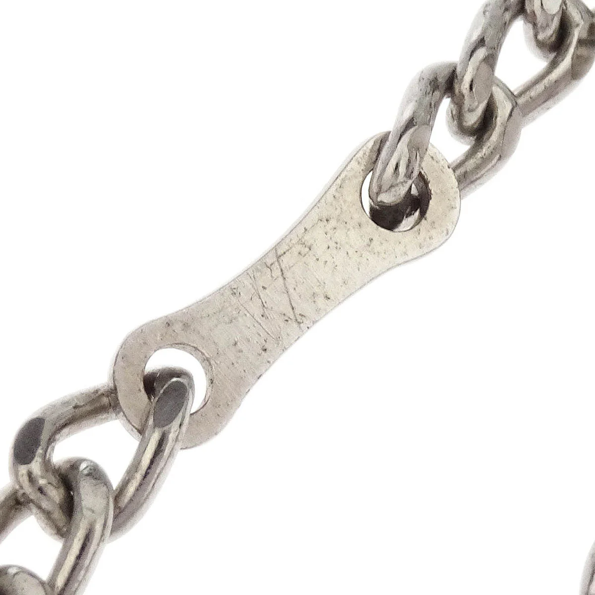 Chanel Silver Dog Tag Key Holder 04V Small Good - Image 3