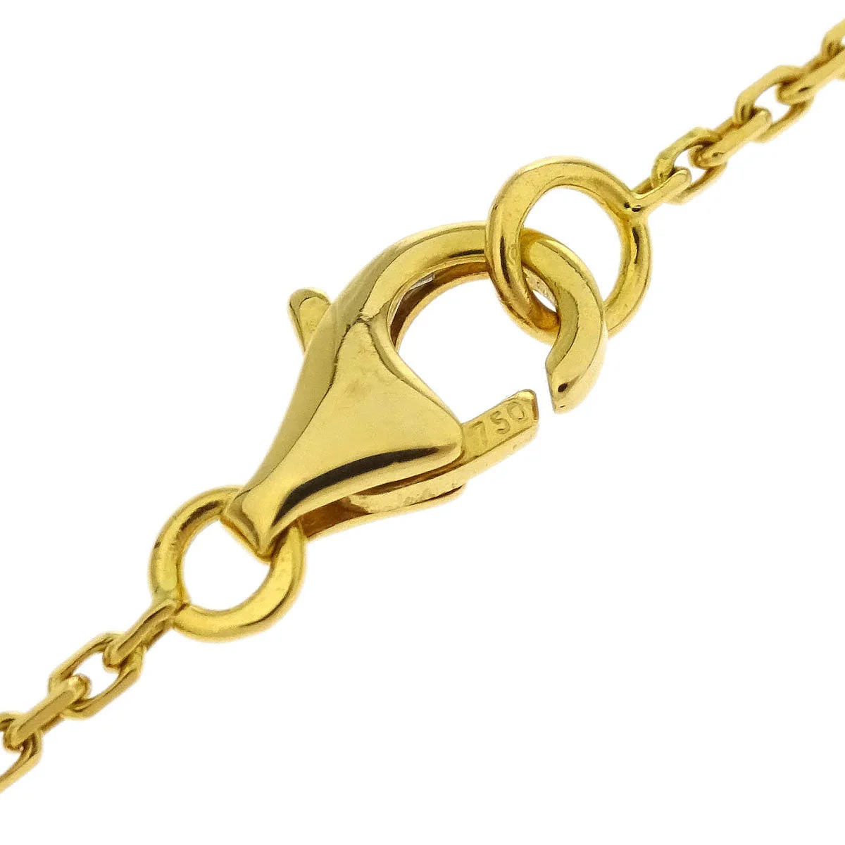 Van Cleef & Arpels Vintage Alhambra Pendant Necklace Au750 Onyx - Image 4