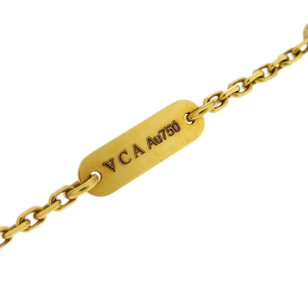 Van Cleef & Arpels Vintage Alhambra Pendant Necklace Au750 Onyx - Image 4