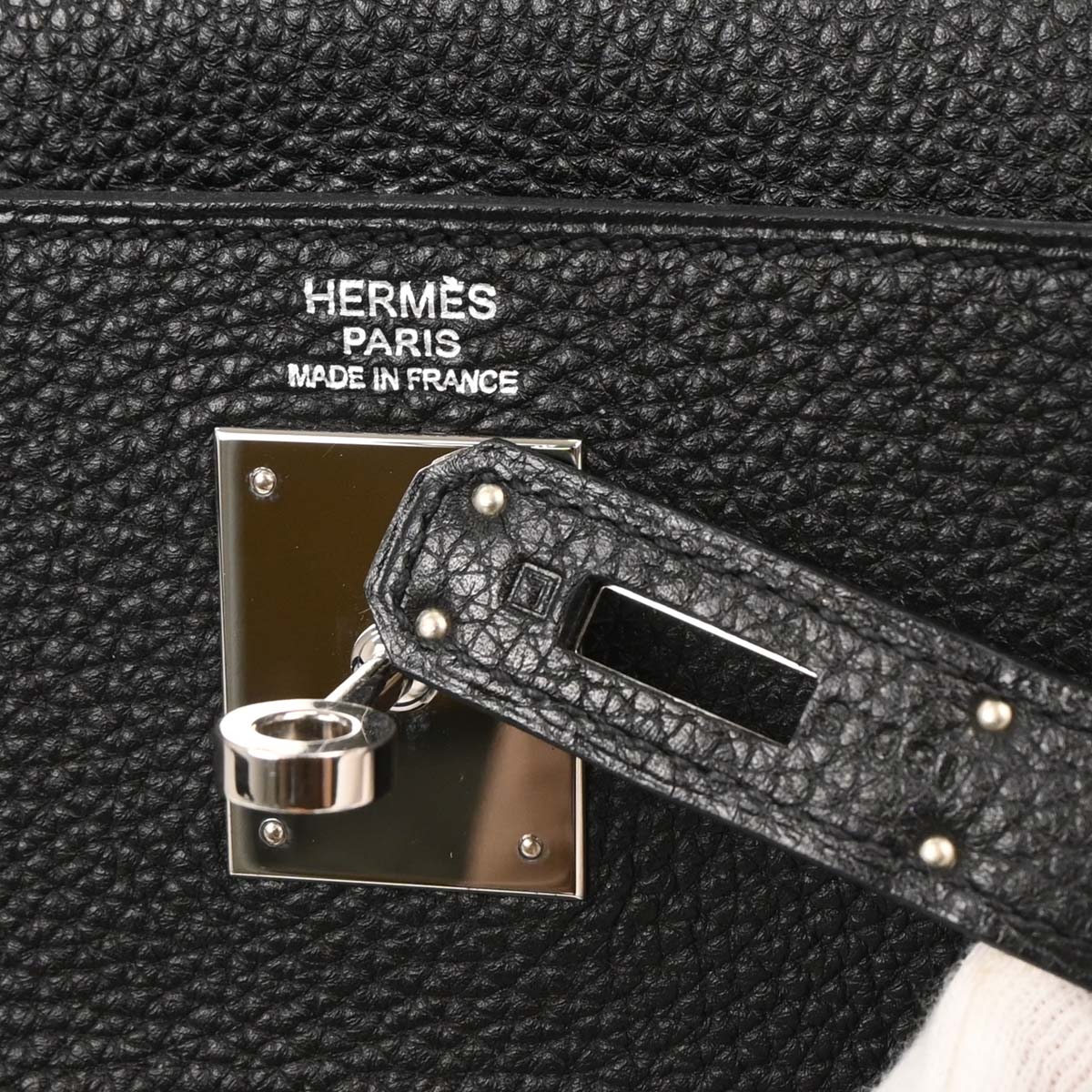 Hermes Black Togo Kelly 32 Retourne Handbag - Image 10
