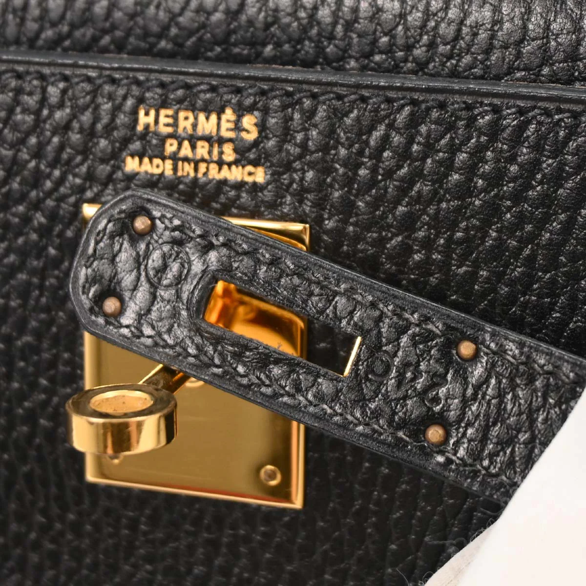 Hermes Black Ardennes Kelly 32 Retourne 2way Shoulder Handbag - Image 10