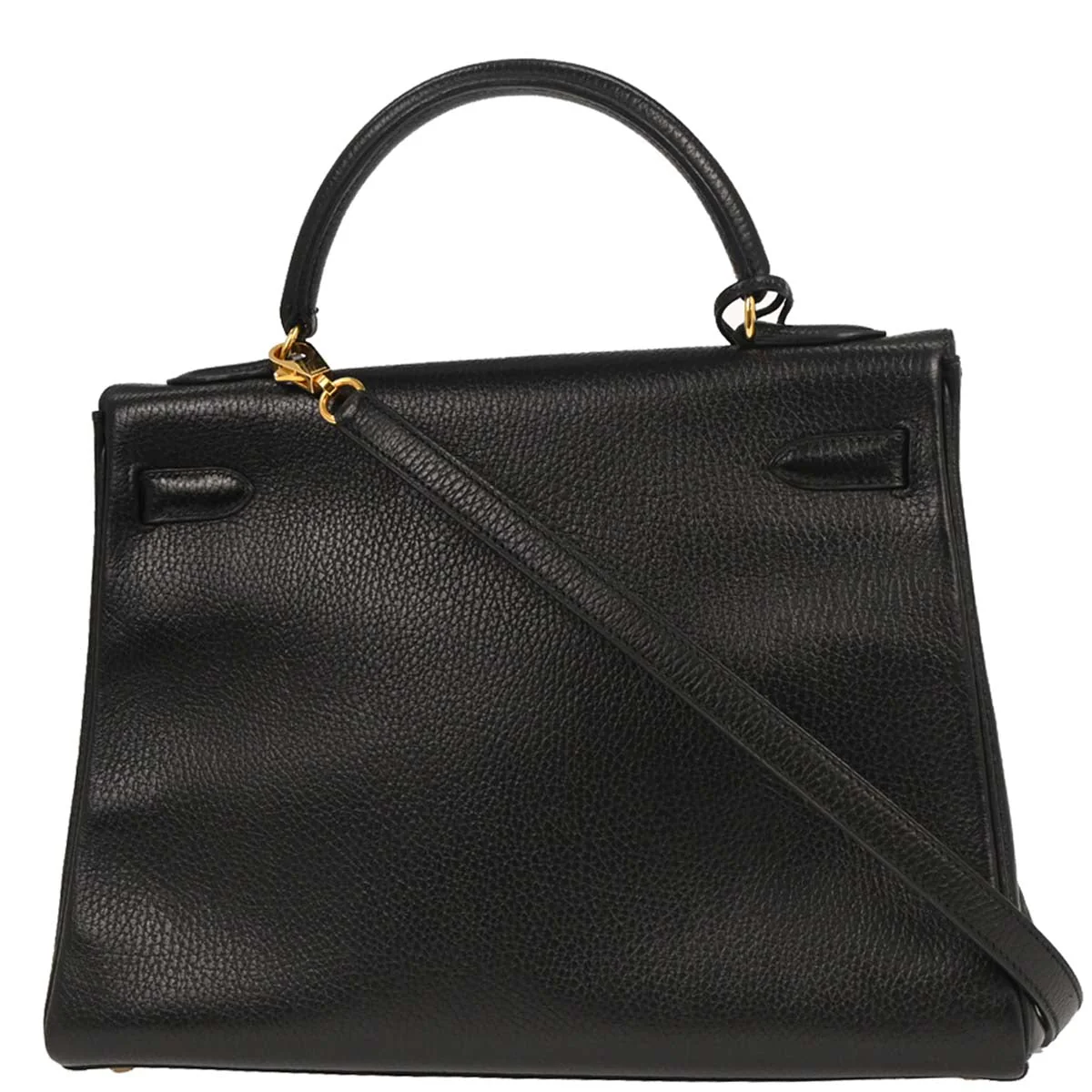 Hermes Black Ardennes Kelly 32 Retourne 2way Shoulder Handbag - Image 2