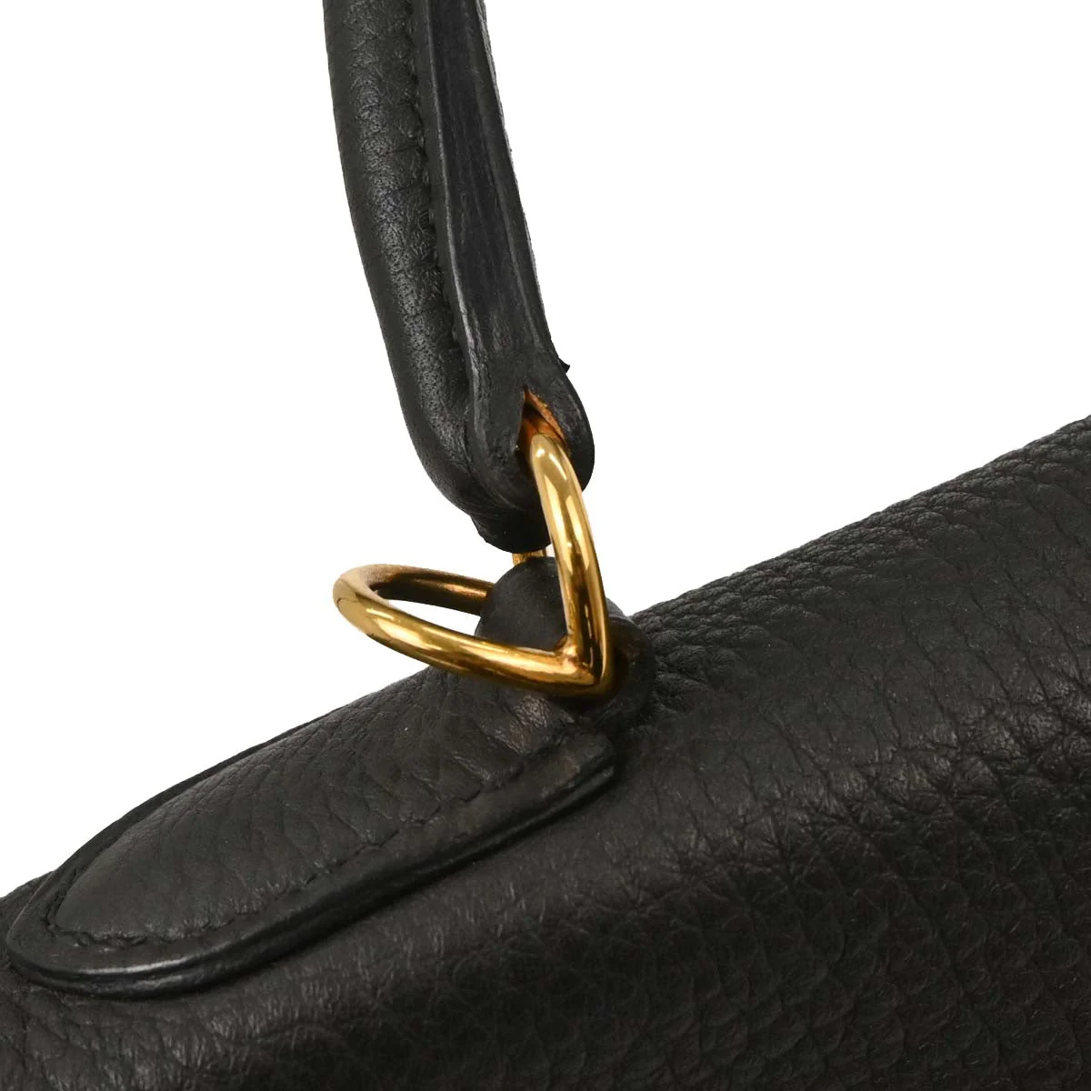 Hermes Black Togo Kelly 35 Retourne 2way Shoulder Handbag - Image 5