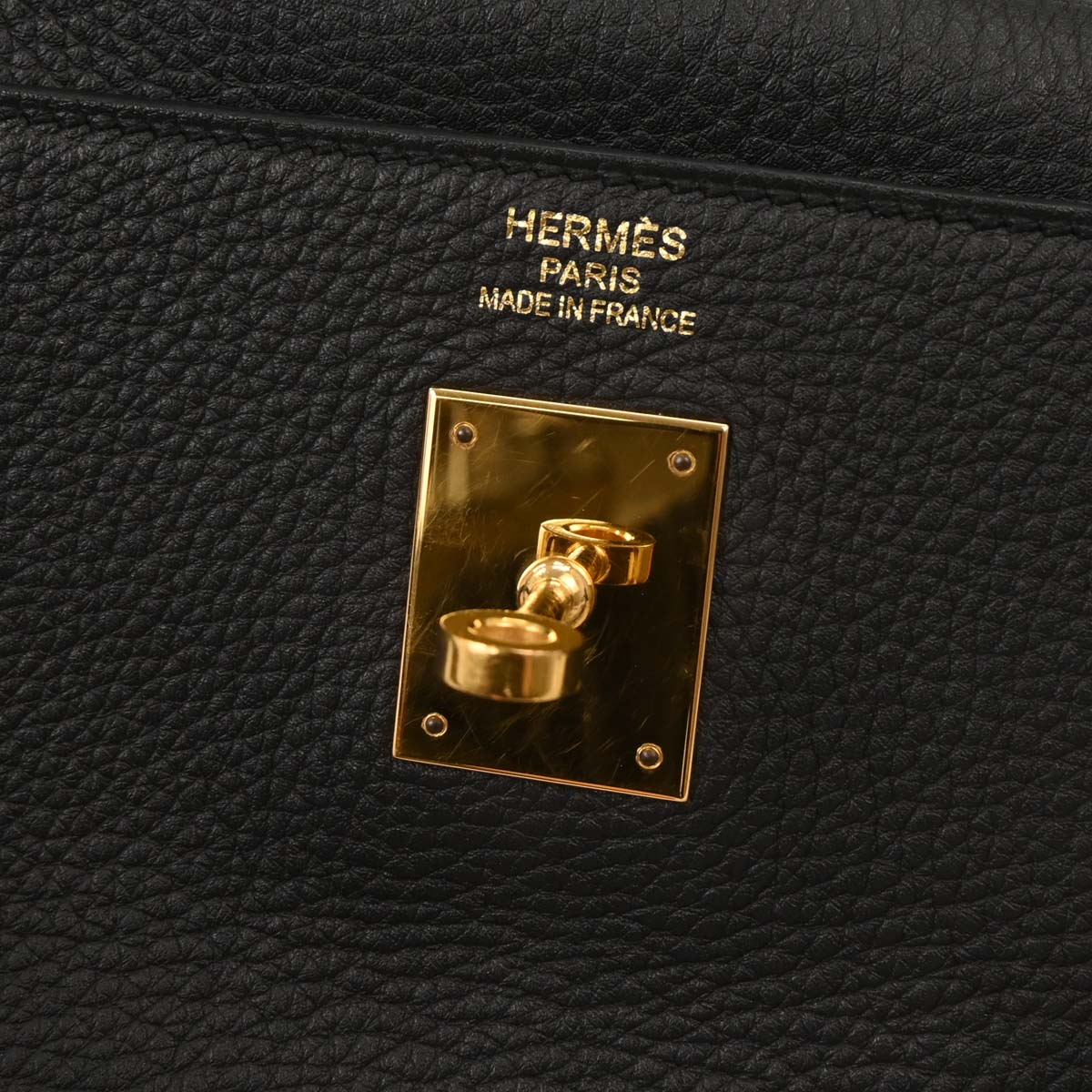 Hermes Black Togo Kelly 35 Retourne 2way Shoulder Handbag - Image 9
