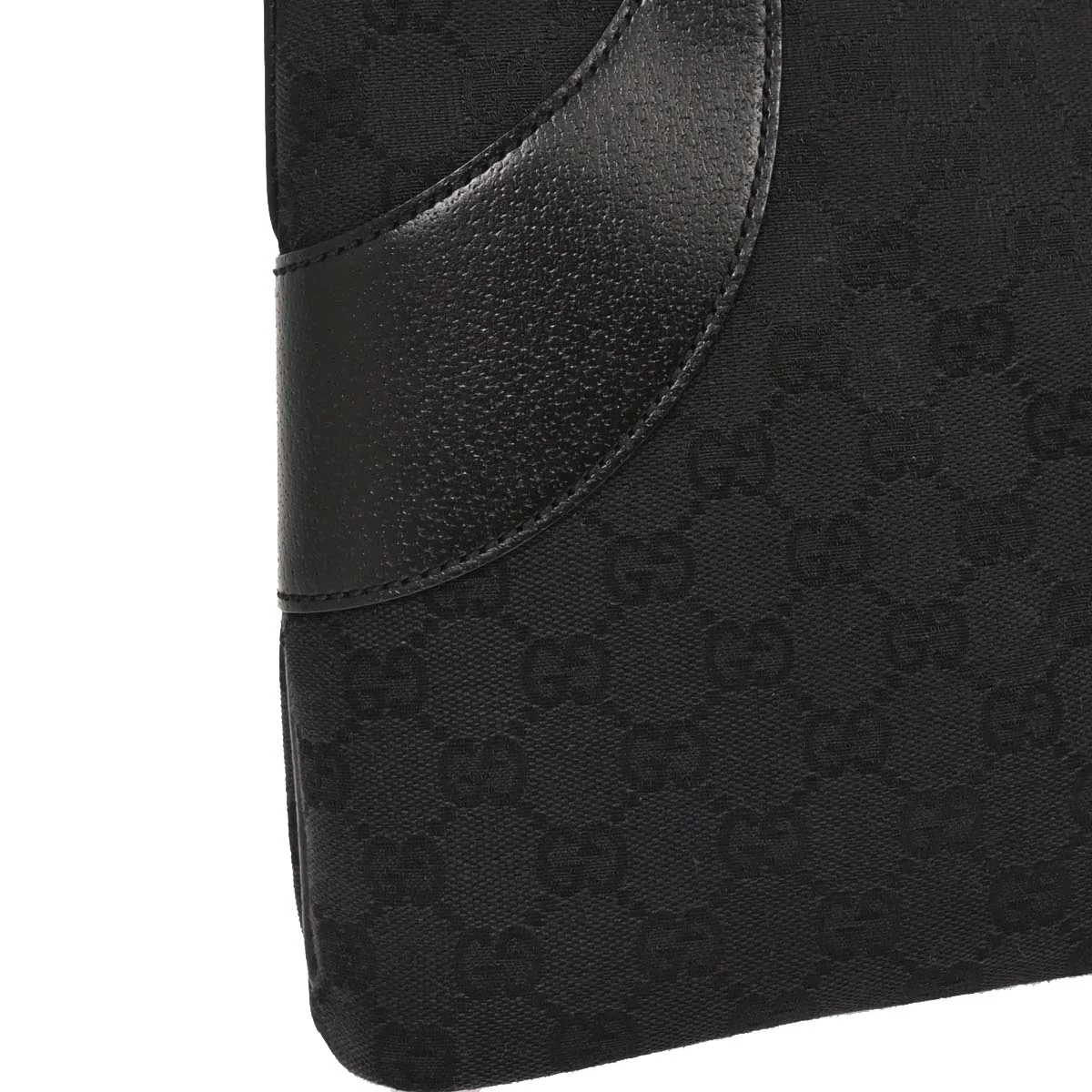 Gucci Black Canvas GG Tote Handbag - Image 3