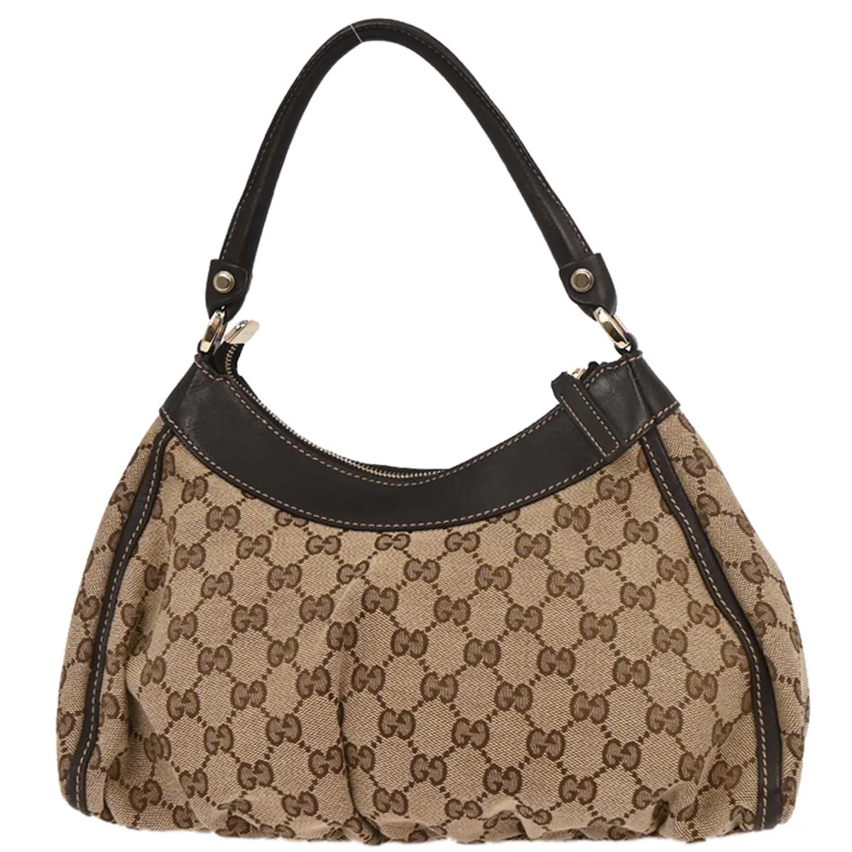 Gucci Beige GG Hobo Abbey D Ring Handbag - Image 2