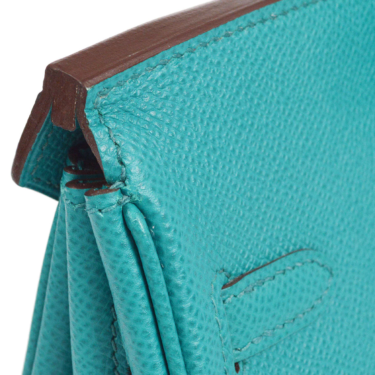 HERMES * 2012 BIRKIN 25 Blue Paon Veau Epsom - Image 5