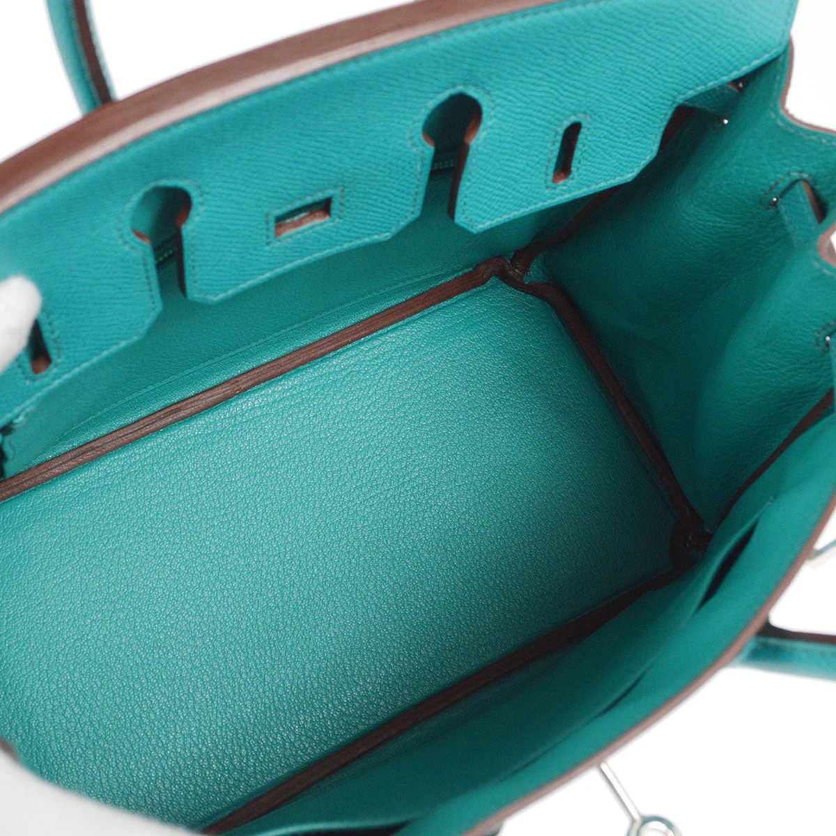 HERMES * 2012 BIRKIN 25 Blue Paon Veau Epsom - Image 8
