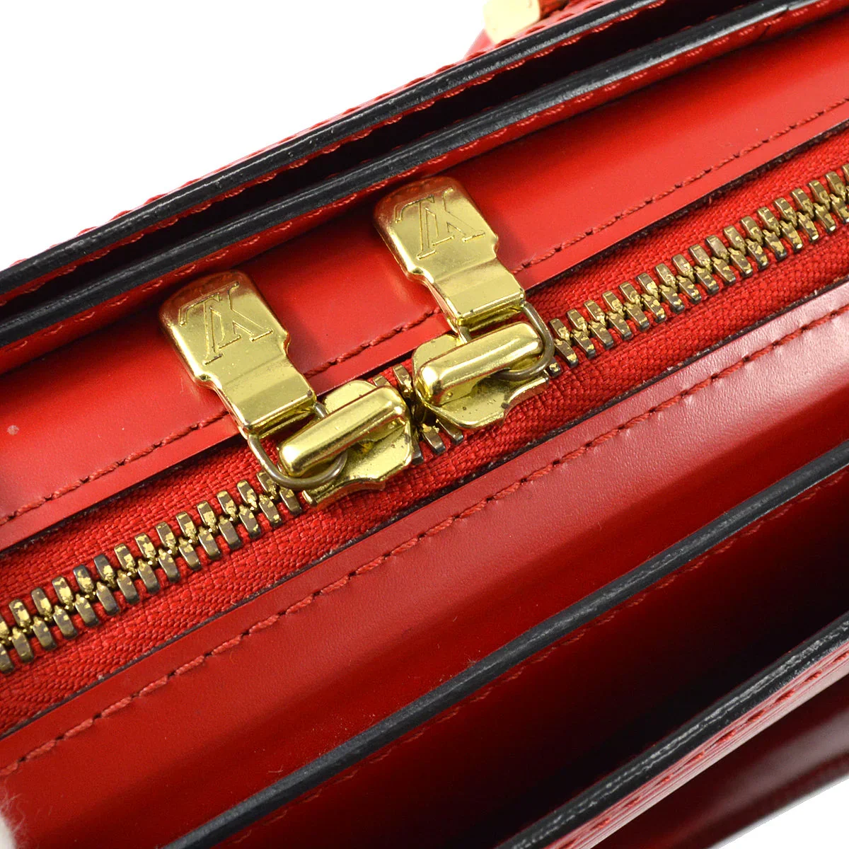 Louis Vuitton 1999 Red Epi Pont Neuf M52057 - Image 6