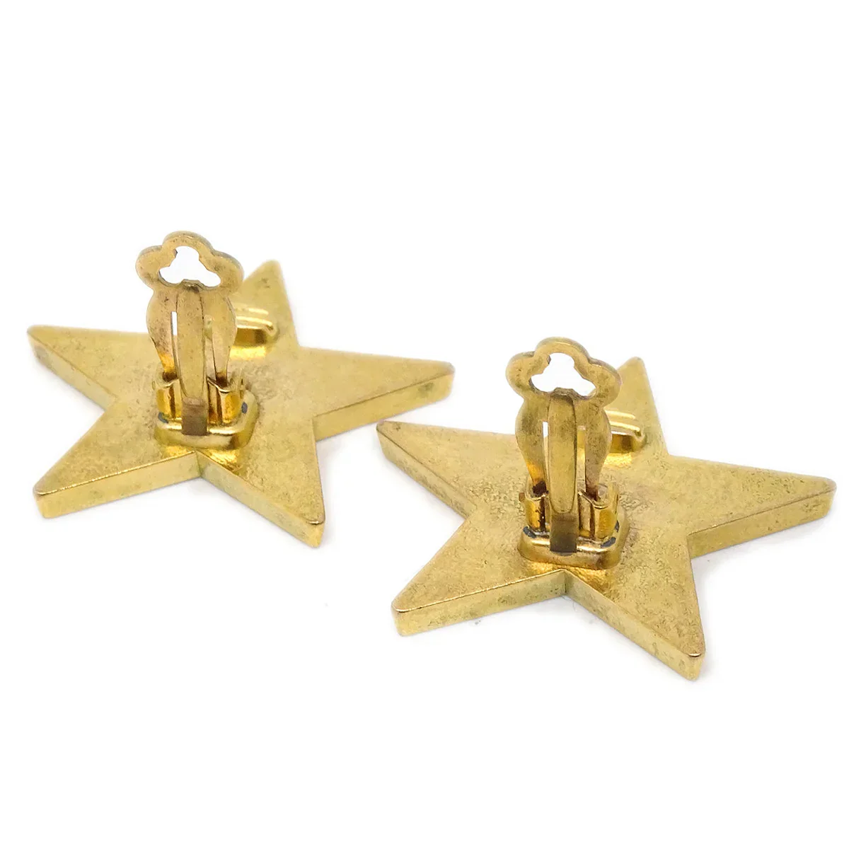 Chanel Star Earrings Clip-On Yellow 01P - Image 2