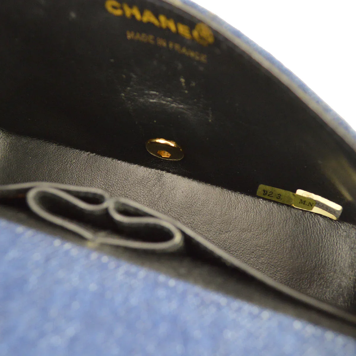 Chanel * 1989-1991 Denim Turnlock Mini Full Flap Bag - Image 8