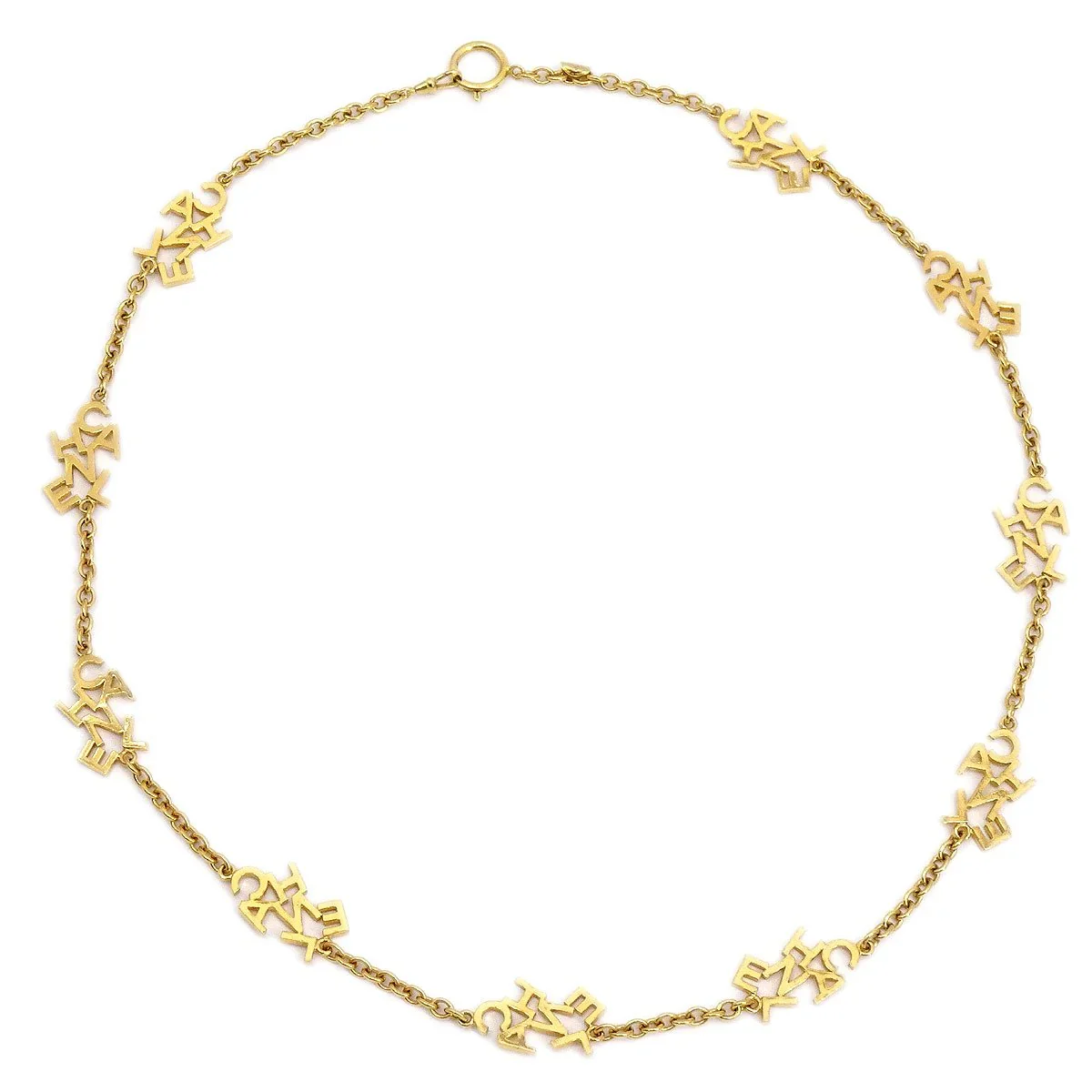Chanel 1980s Logo Necklace