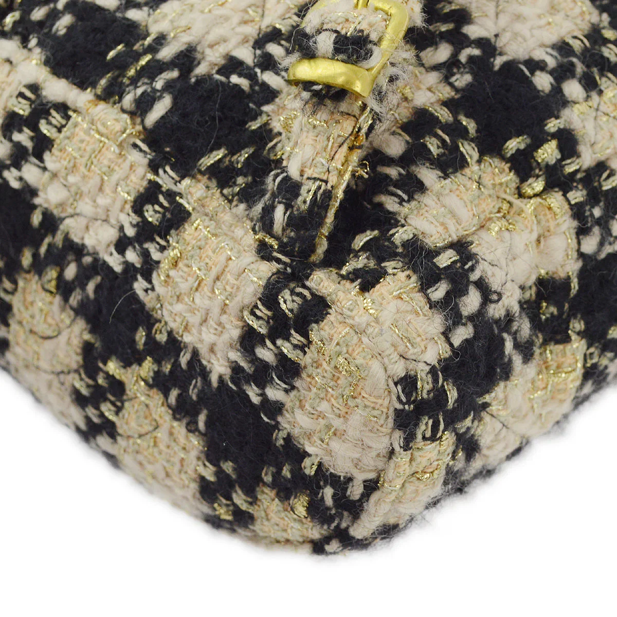 Chanel Beige Black Tweed Duma Backpack Large - Image 3