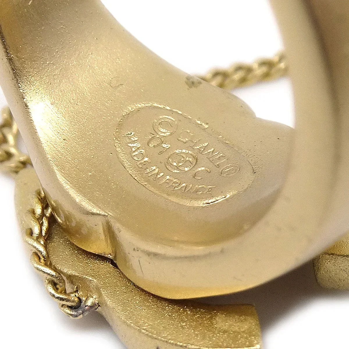 CHANEL 2001 Logo Bangle Cristal CC Ring Set #6 - Image 4