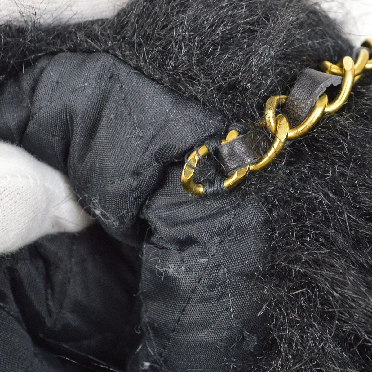 Chanel 1994 Fur Arm Muff Bag - Image 5