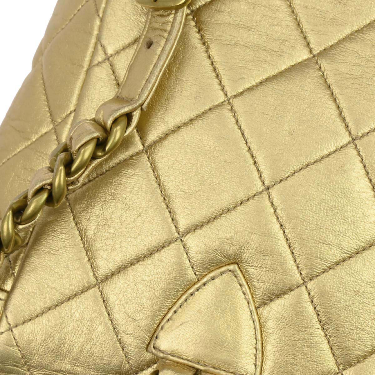 Chanel Gold Lambskin Duma Backpack Small - Image 17
