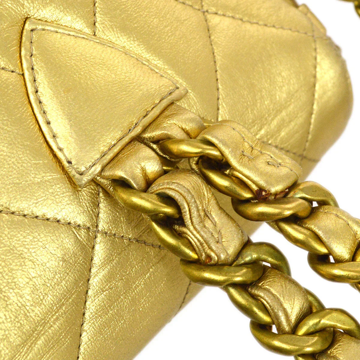 Chanel Gold Lambskin Duma Backpack Small - Image 6