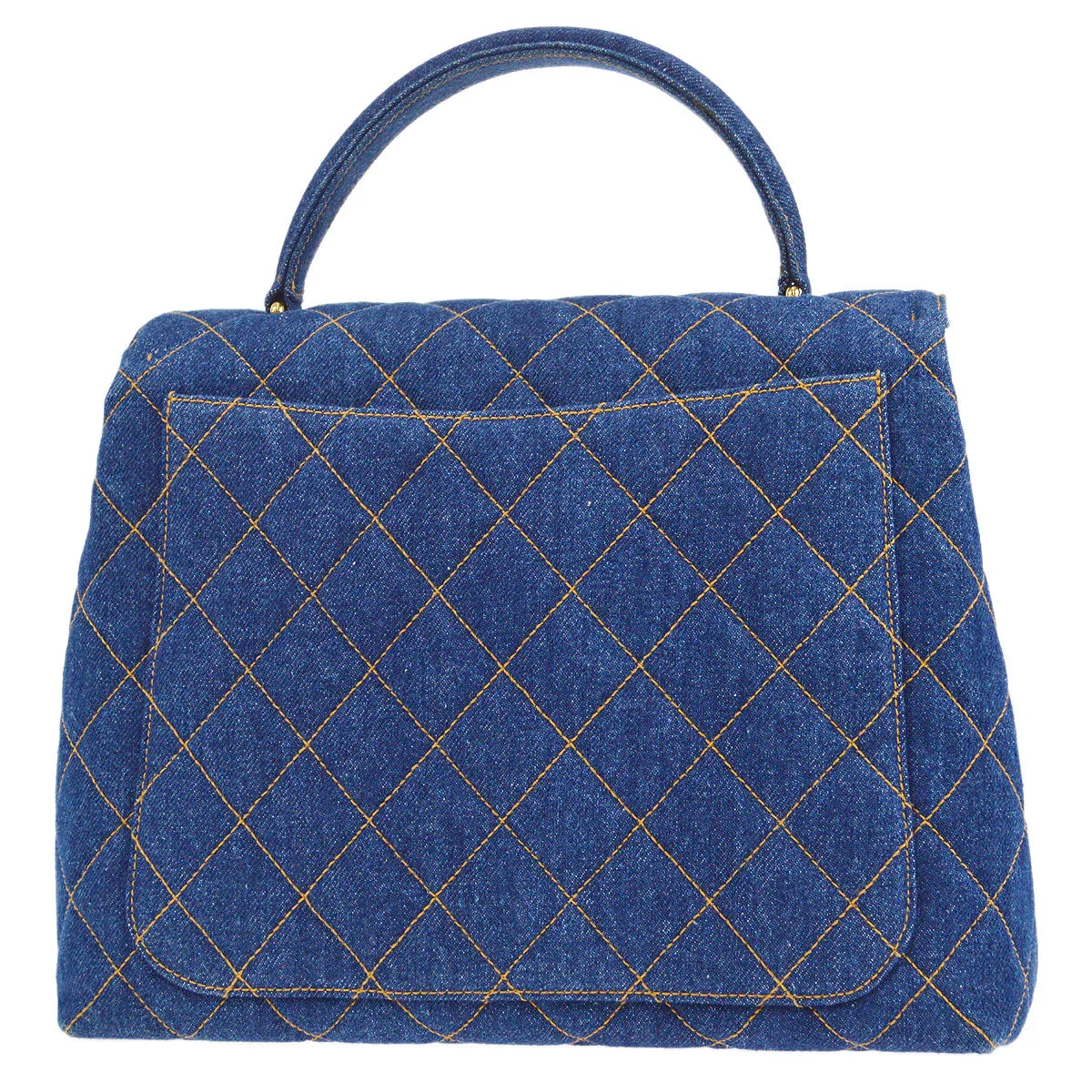 CHANEL 1996-1997 quilted Kelly 30 denim - Image 2