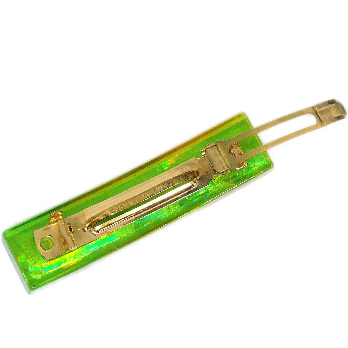 CHANEL Rainbow Lucite Hair Clip Barrette 97/61 - Image 3
