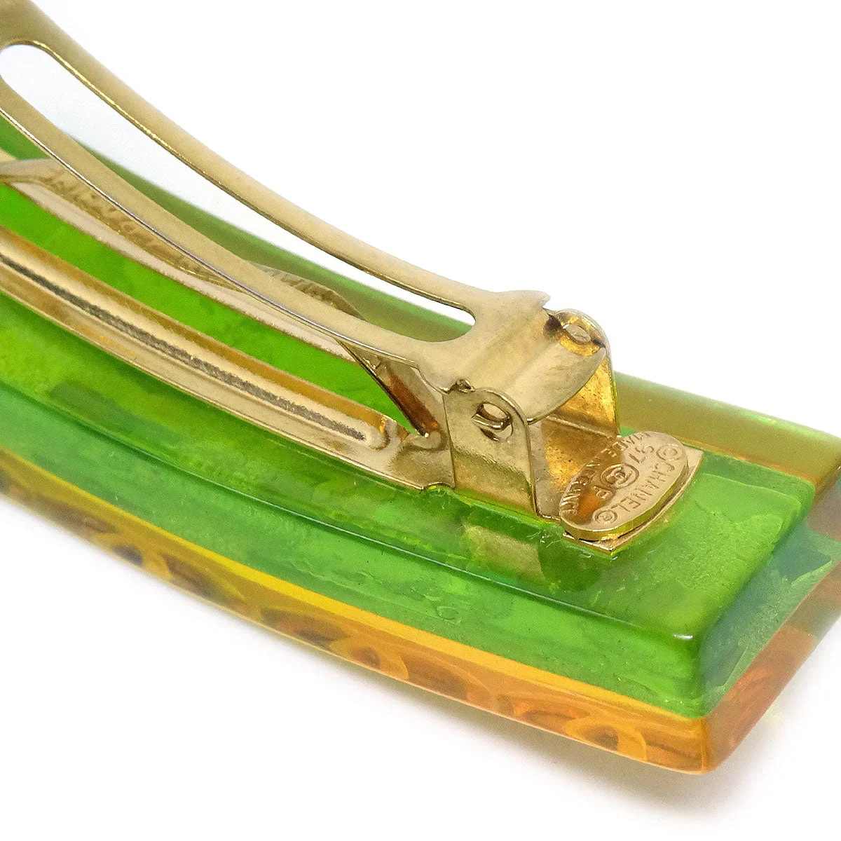 CHANEL Rainbow Lucite Hair Clip Barrette 97/61 - Image 4