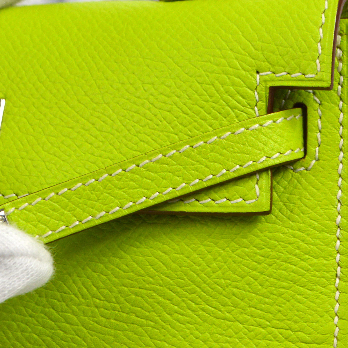 HERMES * 2011 Tiny Kelly Kiwi Epsom - Image 5