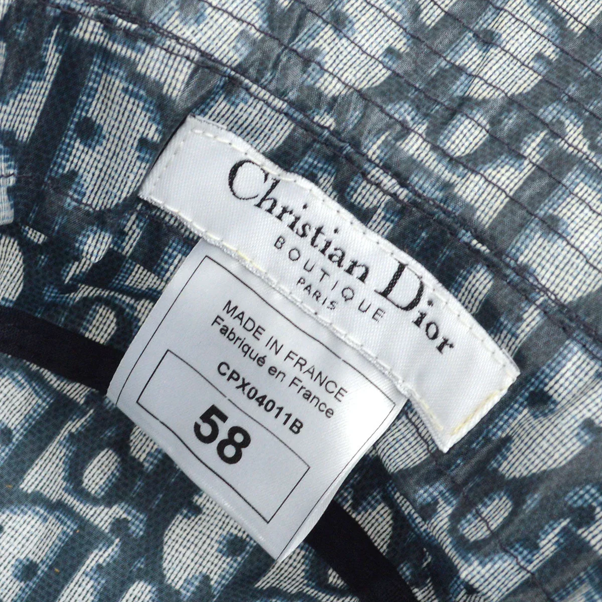Christian Dior Trotter Bucket Hat Navy #58 - Image 5