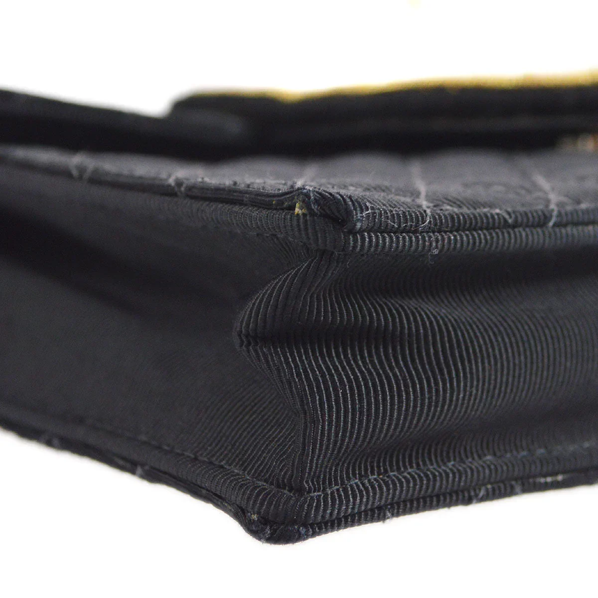 Chanel * 2005 Emblem Shoulder Bag Mini Black Canvas - Image 3