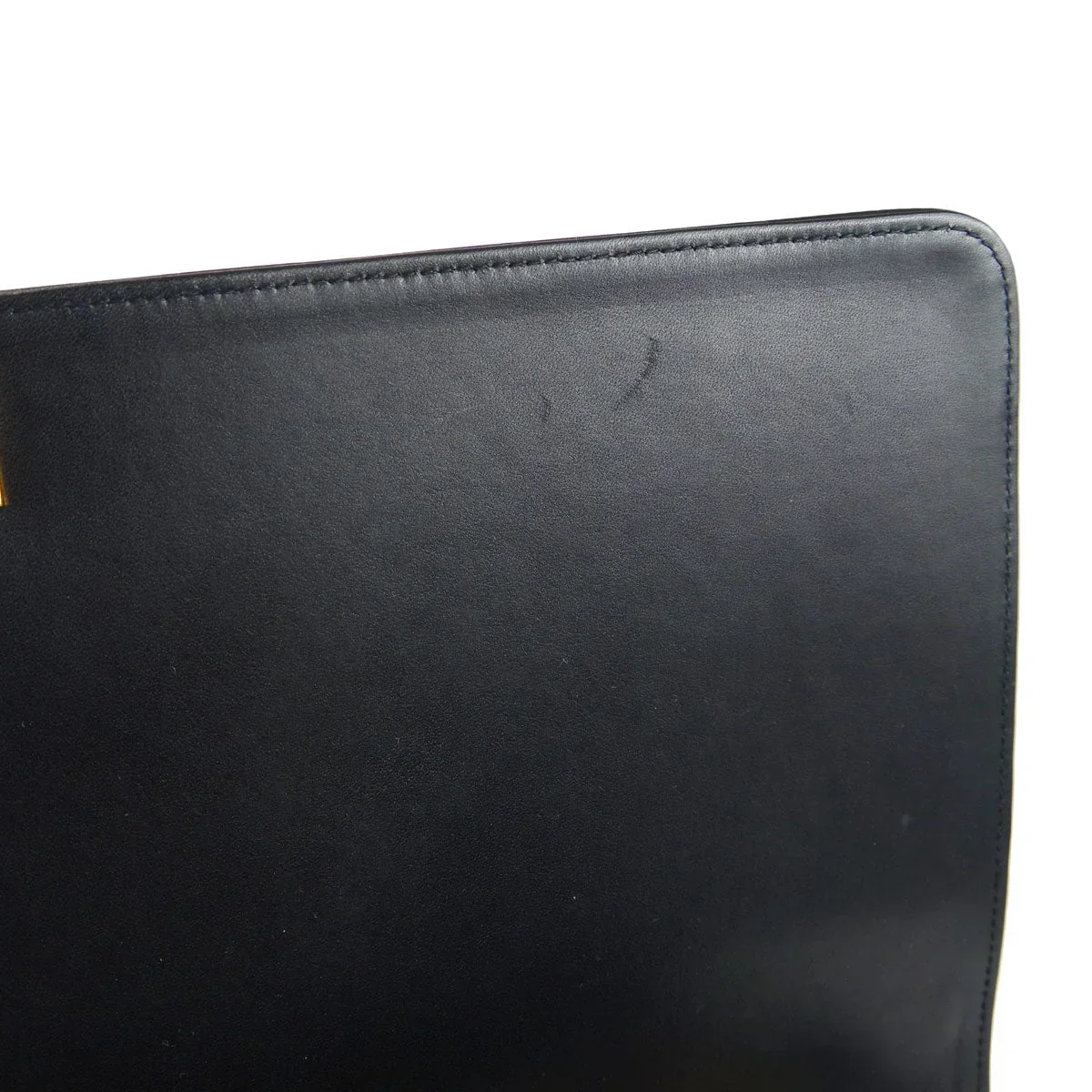 Chanel * 1991-1994 Black Lambskin Maxi Straight CC Flap - Image 9