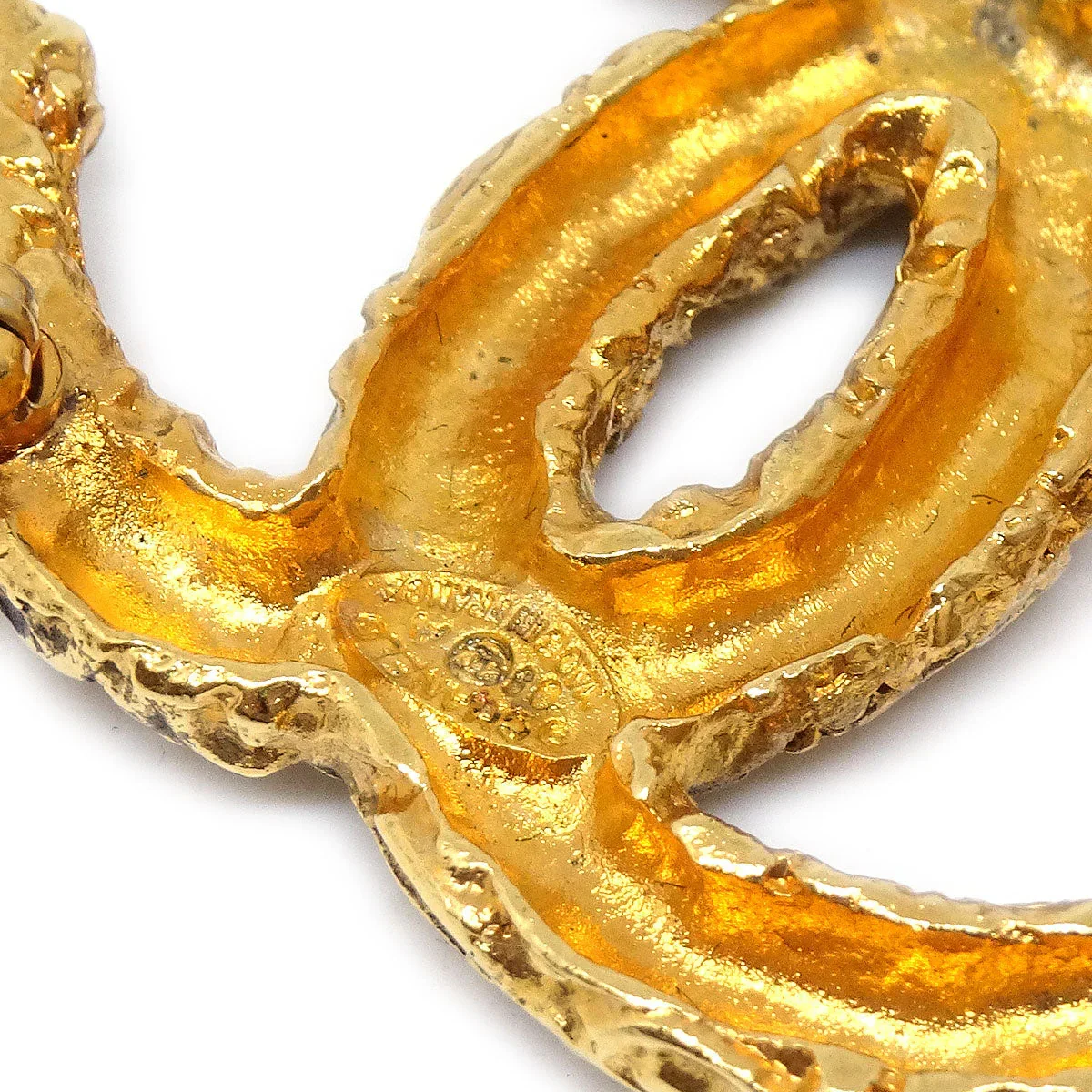 Chanel 1993 CC Brooch Pin Gold Small - Image 4