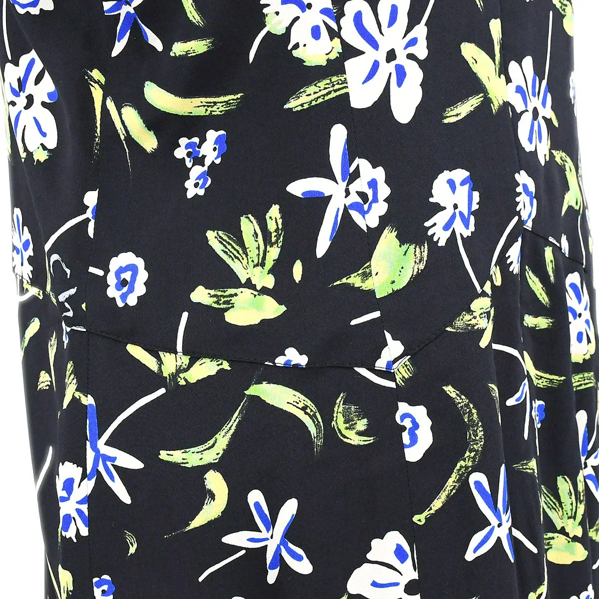 Chanel 1997 Spring floral-print draped silk dress #42 - Image 6