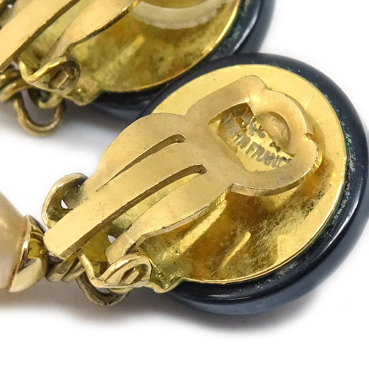 Chanel Fall Teardrop Pearl CC Dangle Earrings  94A - Image 3