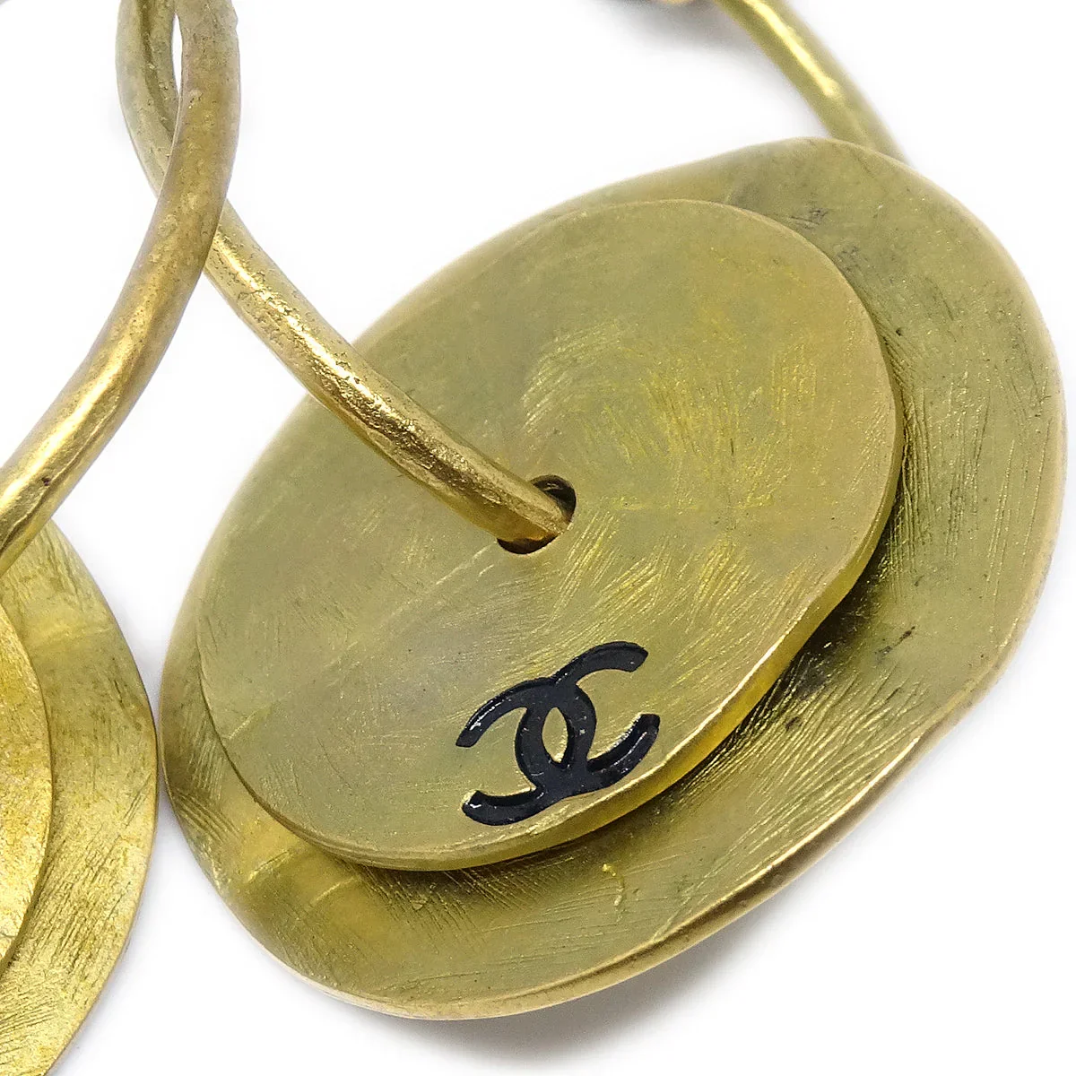 Chanel 1994 Hoop Earrings Clip-On Gold 94A - Image 2