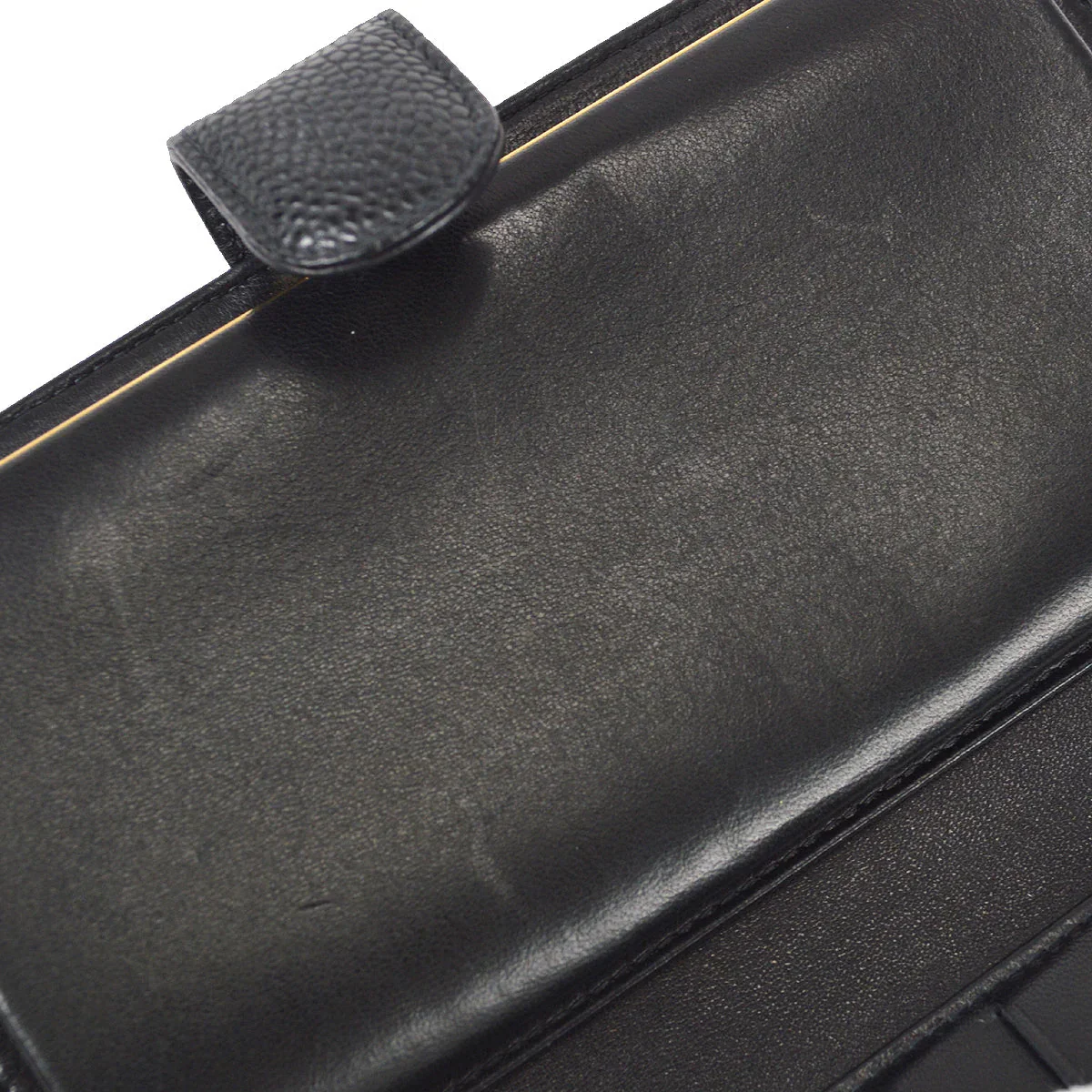 Chanel 2003-2004 Long Wallet Black Caviar - Image 5