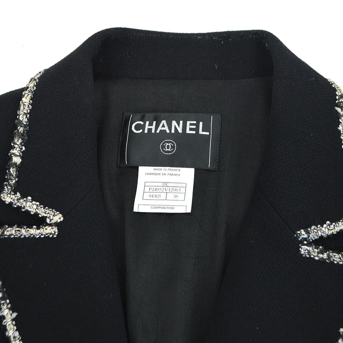 Chanel 2005 Black & White "Devil Wears Prada" Jacket #38 - Image 5