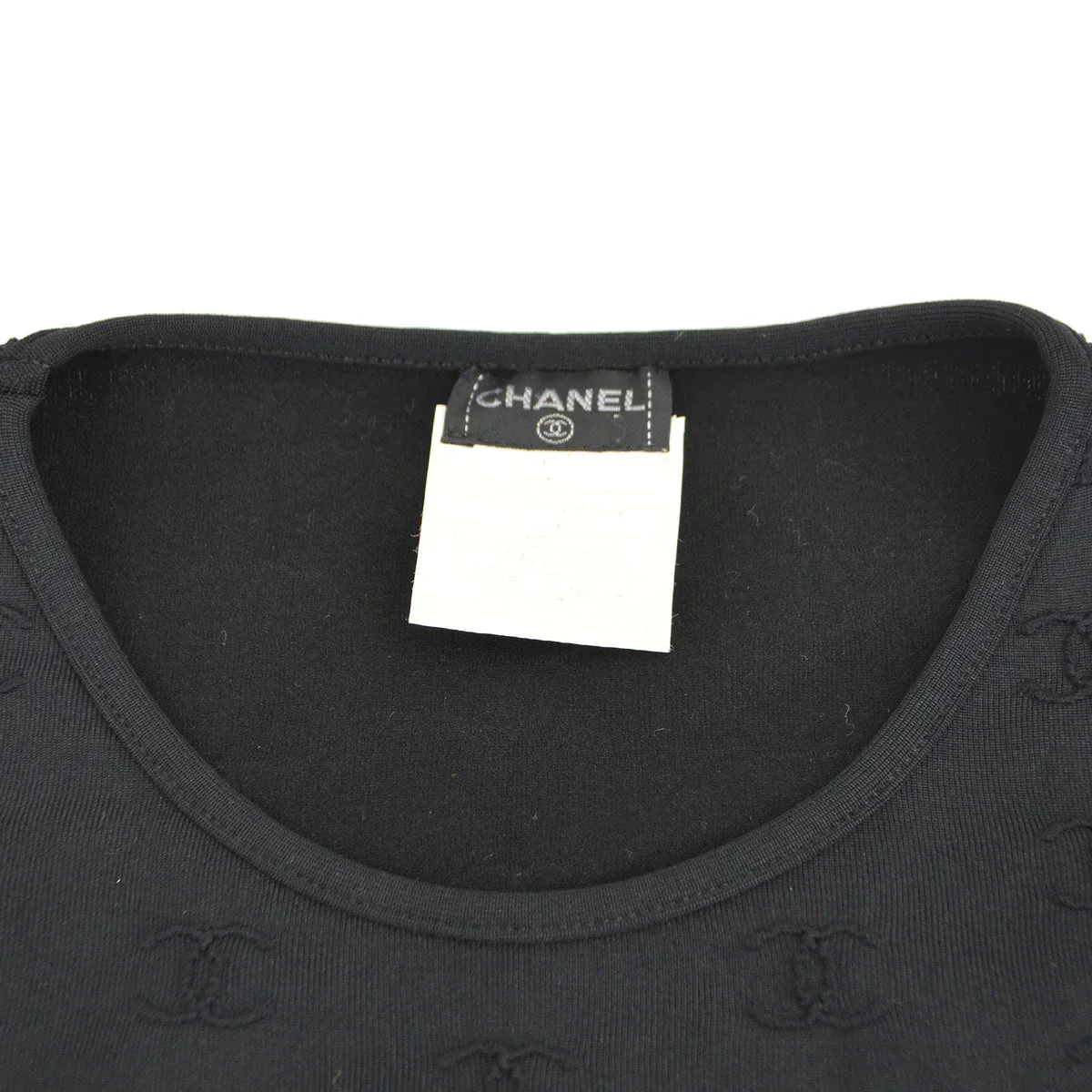 Chanel 1997 Spring CC logo-embroidered cropped T-shirt #42 - Image 6