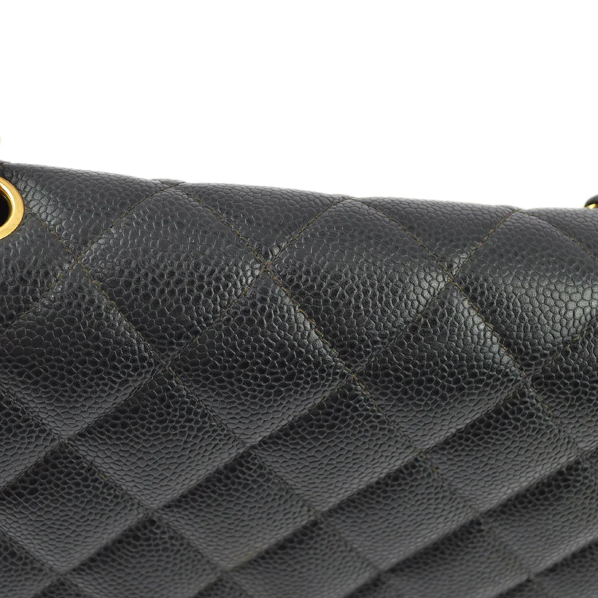 Chanel Black Caviar Medium Diana Shoulder Bag - Image 8