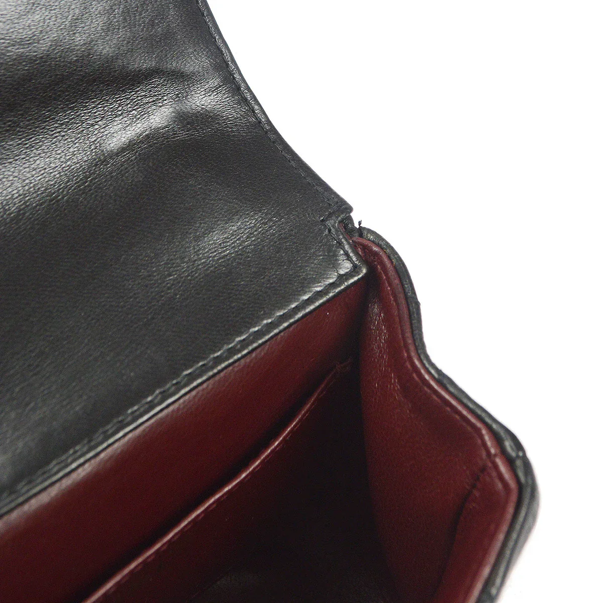 Chanel 1994 Classic Flap Handbag Micro Black Lambskin - Image 10