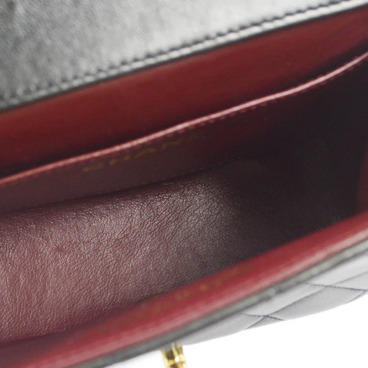 Chanel 1994 Classic Flap Handbag Micro Black Lambskin - Image 9