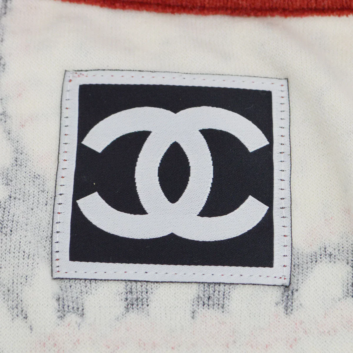 Chanel 2009 Spring Sports line patchwork print collarless jacket #40 - Image 7