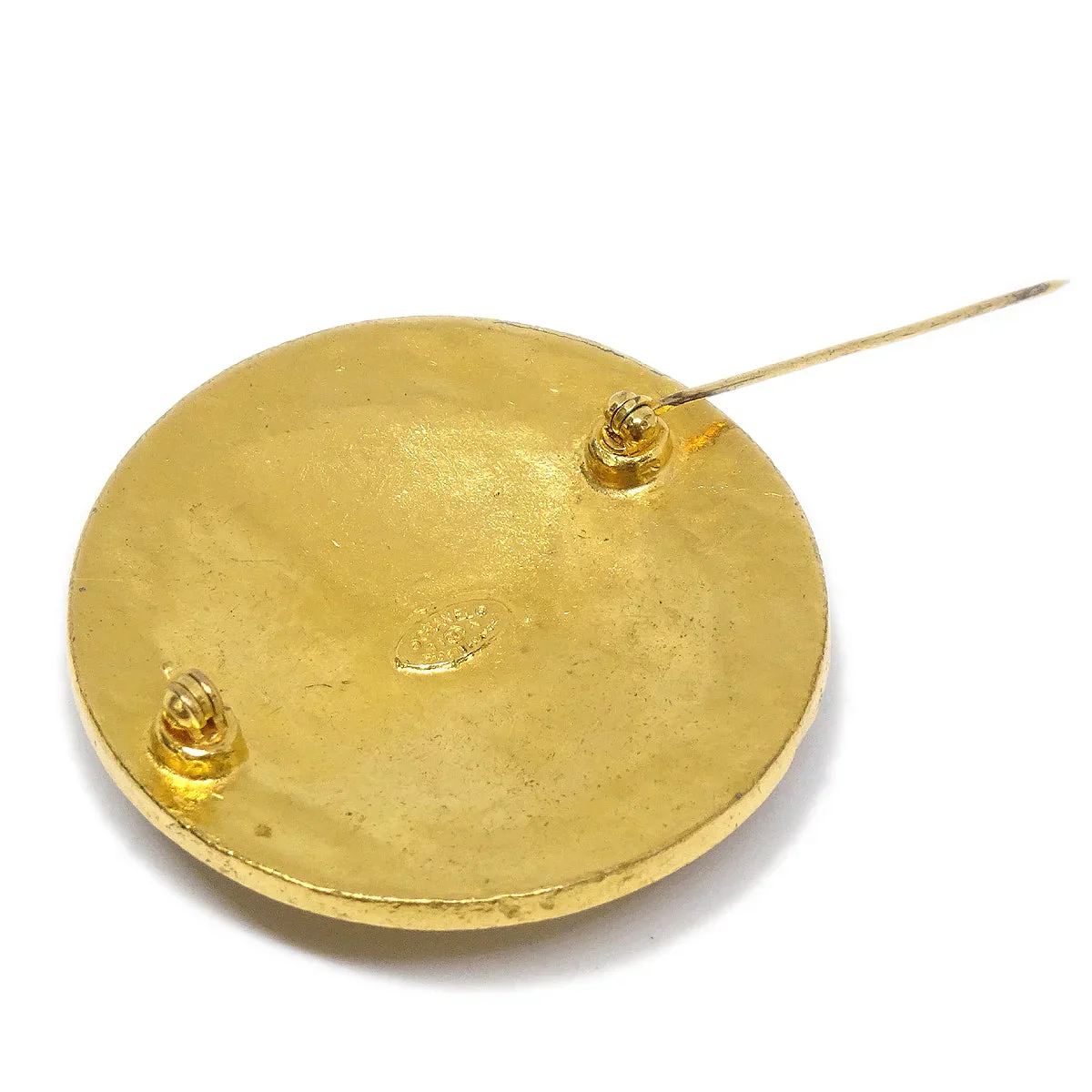 Chanel 1994 Filigree Brooch Pin Gold - Image 3