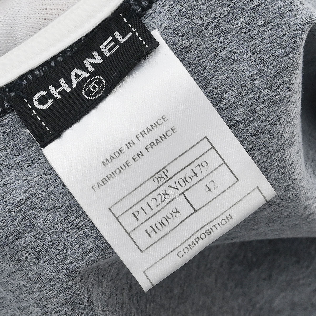 Chanel 1998 Short Sleeve Dress Gray #42 - Image 9
