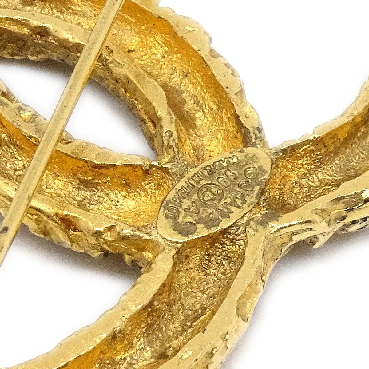 Chanel 1993 Florentine CC Brooch Large - Image 4