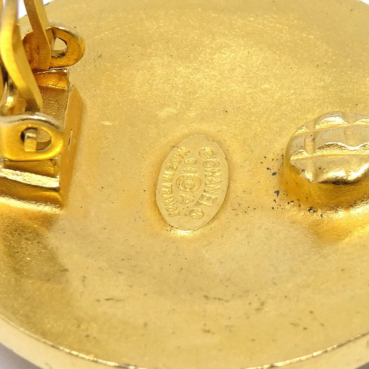 Chanel Gold 'CC' Filigree Earrings Large  94A - Image 4