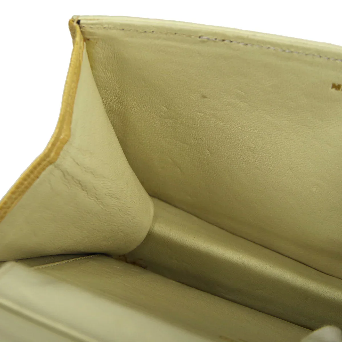 Chanel * 1986-1988 Pushlock Full Flap Mini Beige Lizard Skin - Image 9