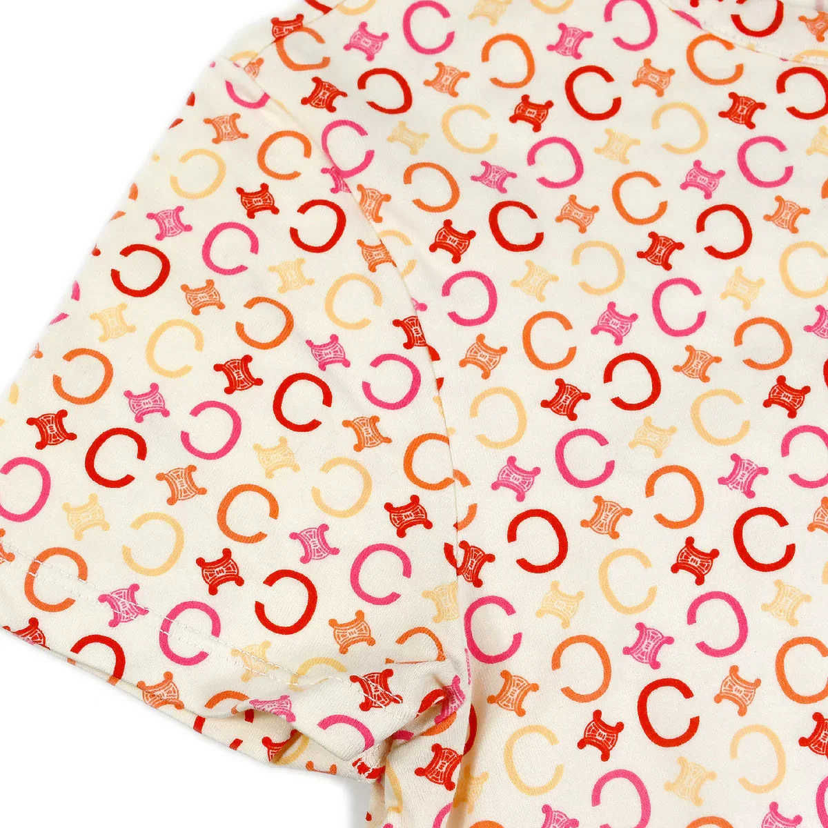 Celine C Macadam T-shirt Pink - Image 5